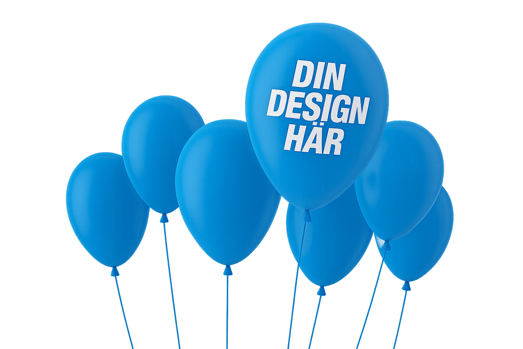 Ballonger (tryck i en färg)