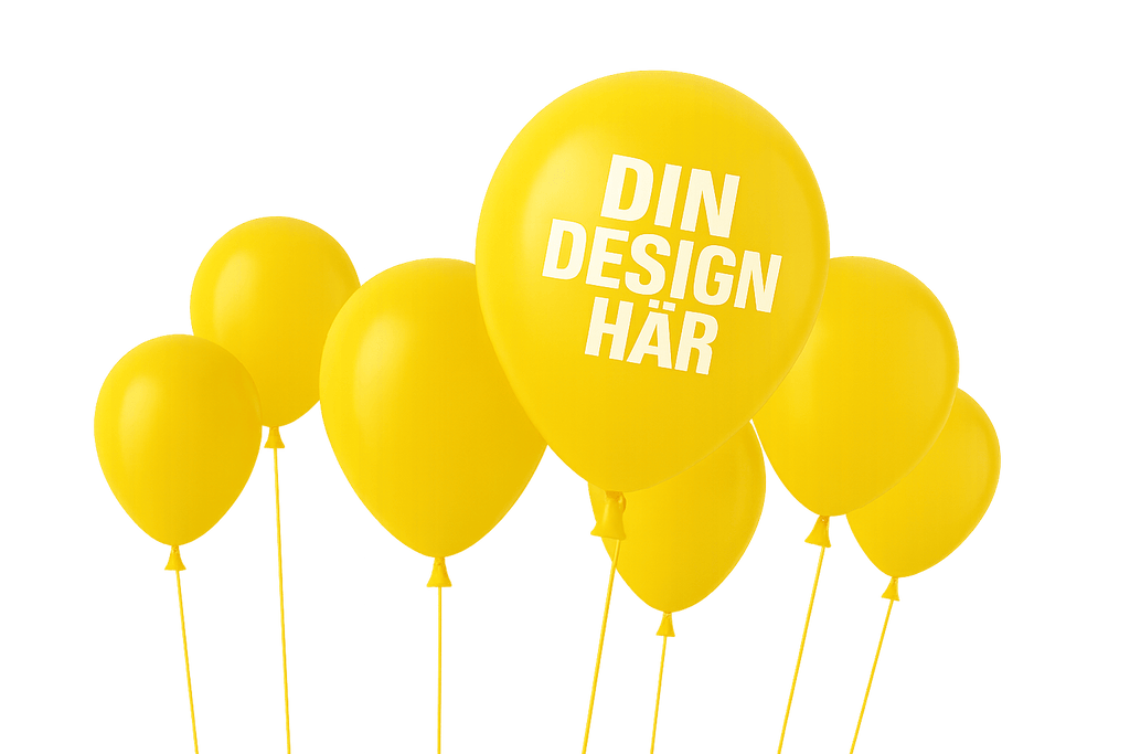 Ballonger (tryck i en färg)