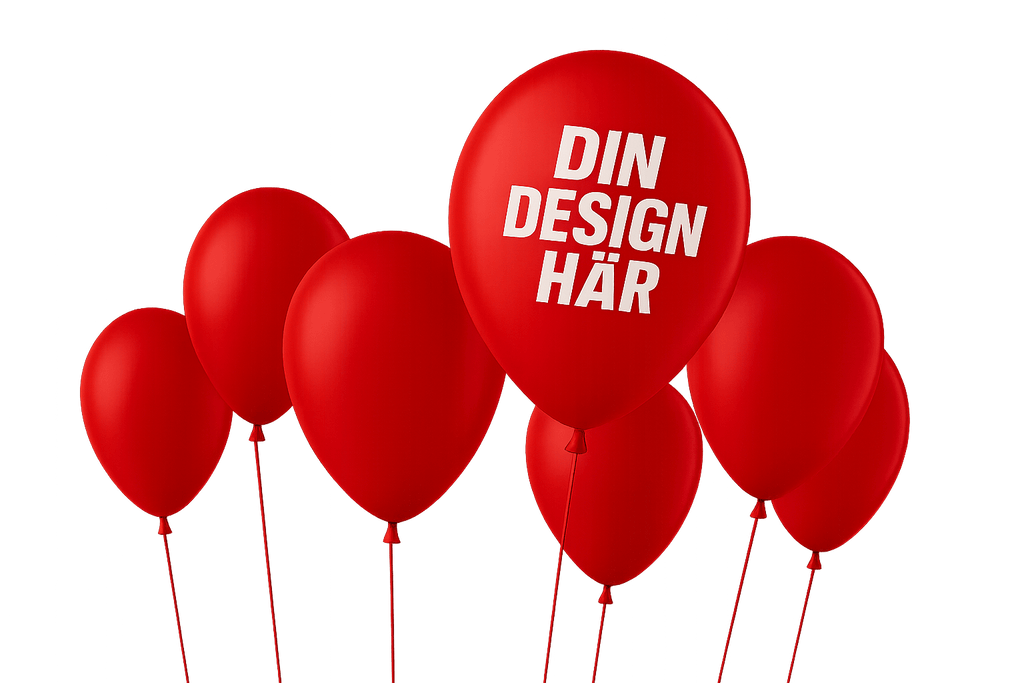 Ballonger (tryck i en färg)