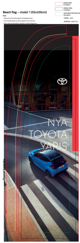 TOY_Nya_YARIS_Beach flag_Standard_Small_(55x200cm)_v3 ONLY FLAG