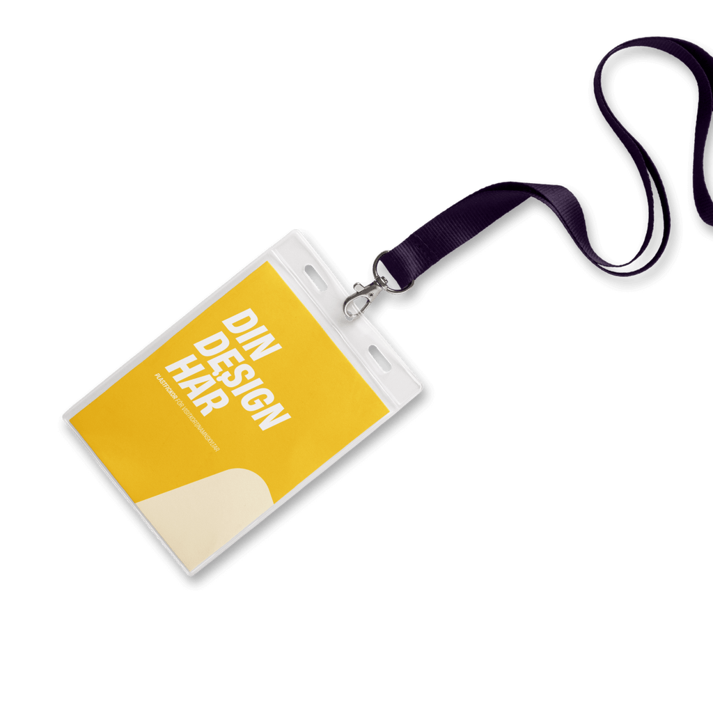 Plastfickor för visitkort/namnskyltar