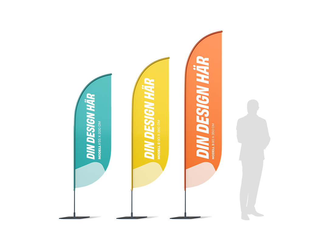 Beachflaggor - Fjäder